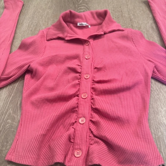 Reformation Elin Knit Top - Snapdragon - Picture 7 of 9